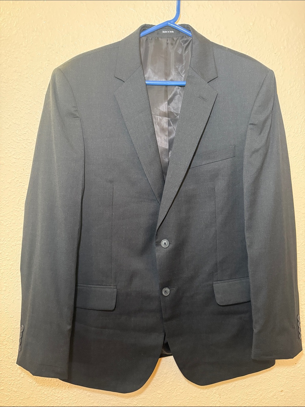 Pronto Uomo Black Two-Button Men's Suit Jacket